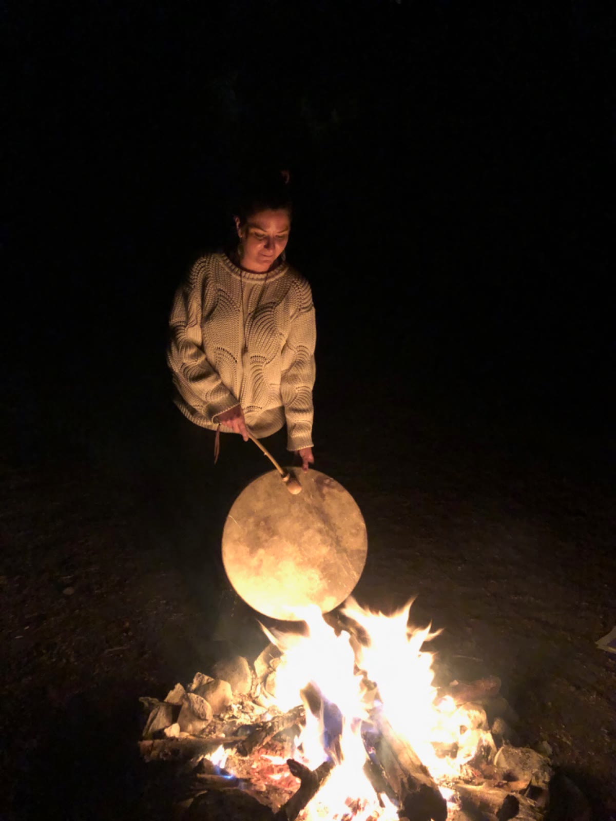Tambour au coin du feu