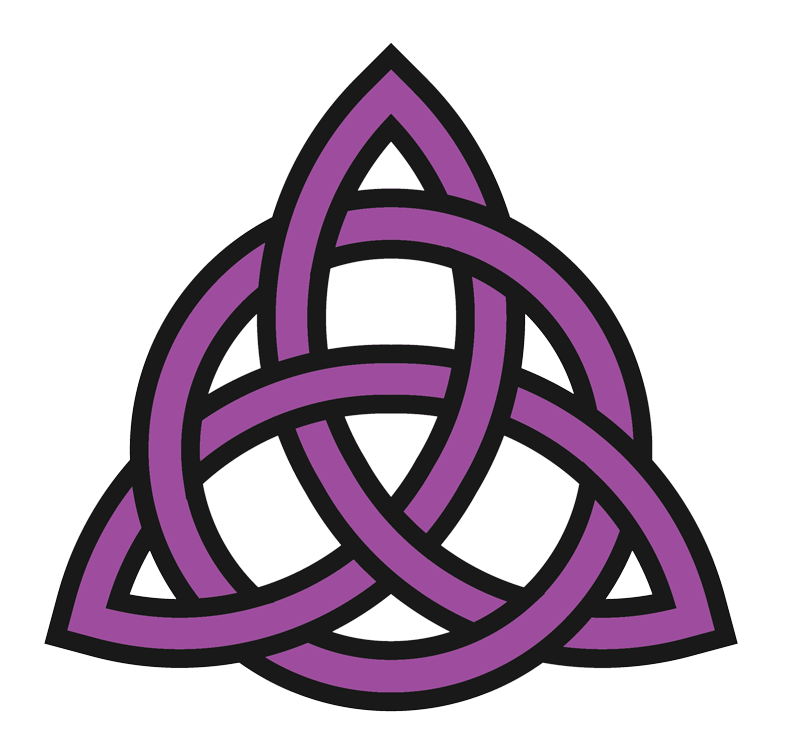 Nœud de sorcière violet